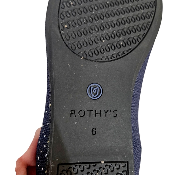 Rothy's Zodiac Aquarius Navy Blue Special Edition Loafers - Picture 11 of 12